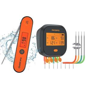 img 4 attached to Inkbird IBBQ-4T WiFi Grill Thermometer and IHT-1P Instant Read Thermometer: Rechargeable Digital 🌡️ BBQ Meat Thermometers with Alarm Timer, Graph Calibration, Magnet for Food, Oven, Smoker, and Kitchen