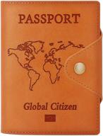 🛂 passport vaccine genuine document organizer: perfect travel accessory & wallet logo