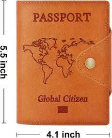 img 1 attached to 🛂 Passport Vaccine Genuine Document Organizer: Perfect Travel Accessory & Wallet