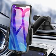car phone holder, bokilino car phone mount - dashboard and windshield cell phone holder for car, sturdy cup holder phone mount compatible with all mobile phones logo