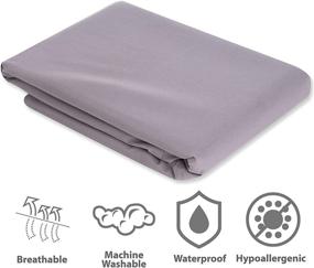 img 1 attached to 🏕️ Waterproof Memory Foam Camping Mattress Cover – Super Soft Folding Mattress Protector with Anti-Slip Bottom – Microfiber Envelope Encasement for Roll up Floor Mattress