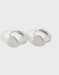 img 2 attached to Minimalist Cartilage Earrings Sterling Hypoallergenic