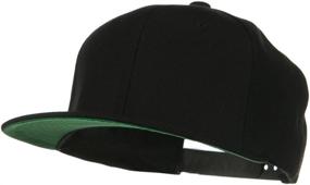 img 4 attached to 🧢 Stylish and Versatile Flexfit Wool Blend Prostyle Snapback Cap - Black