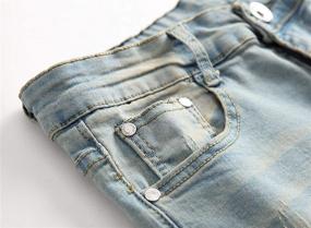 img 2 attached to 👖 Boys' Distressed Straight Fashion Jeans by AACFCHAIN