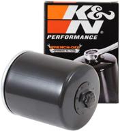 🏍️ high performance black oil filter for harley davidson & buell motorcycles, fits 1996-2018, k&n kn-171b, single, designed for synthetic & conventional oils, includes 17mm nut logo