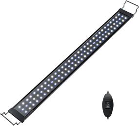 img 4 attached to Doomiyaa Fish Tank Light, Aquarium Light with 96 High Brightness White and Blue LEDs, 2 Lighting Modes, Extendable Brackets, Suitable for 34-46 Inches Tank – Ideal for Freshwater Aquatic Plants Lighting