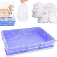 universal clear plastic disposable cage liner for bunny, hamster, totoro, hedgehog, and small animal cages - convenient toilet film for easy cleanup logo