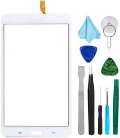 img 4 attached to T Phael White Touch Screen Digitizer for Samsung Galaxy Tab 4 - Glass Replacement for SM-T230 T230NU 7-inch (LCD Not Included) with Tools + Pre-Installed Adhesive - Improved SEO