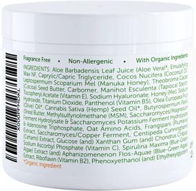 img 3 attached to 🍯 Manuka Honey and Coconut Oil Hydrating Face Moisturizer - Effective Natural Eczema Cream for Dry, Psoriasis, and Rosacea Skin - Made In USA (4oz)