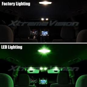 img 2 attached to XtremeVision LED-подсветка салона для Lexus CT200H CT200 2011-2014 (8 штук) "зеленый" комплект LED-подсветки салона с инструментом для установки