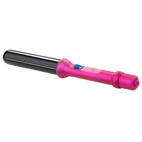 img 1 attached to 💖 NuMe Classic Ceramic Curling Wand - 32mm Tourmaline Barrel Hair Curler, Negative Ion Conditioning, Far Infrared Heat - Suitable for All Hair Types - Pink