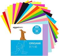 📦 assorted colors origami paper, 200 sheets – amazon basics logo