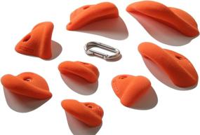 img 1 attached to 🧗 High-Quality Nicros Simple Jugs: Lightweight Orange Grips for Climbing (8 lbs)