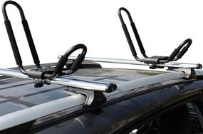 img 2 attached to Ultimate Roof Top Mount J-Bar Rack for Kayaks, Canoes, Surf 🚗 Skis, and Boats - TMS 2 Pairs HD Rack for Cars and SUVs