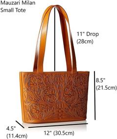 img 3 attached to Mauzari Womens Small Leather Shoulderbag Women's Handbags & Wallets in Shoulder Bags