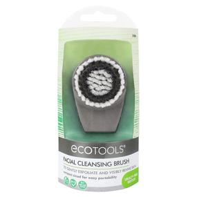 img 4 attached to 🌿 EcoTools Pore Cleansing Brush, Facial Skincare and Beauty Scrubber, Ideal for Sensitive Skin (Colors Vary), Made with Cotton and Bamboo