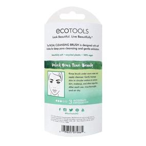 img 3 attached to 🌿 EcoTools Pore Cleansing Brush, Facial Skincare and Beauty Scrubber, Ideal for Sensitive Skin (Colors Vary), Made with Cotton and Bamboo
