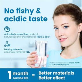 img 1 attached to Maxblue MB-PT-08B: 10-Cup Water Filter Pitcher | Reduces Lead, Fluoride, Chlorine & More | 6-Stage Filtration System | Zero TDS | BPA Free | Blue Pitcher