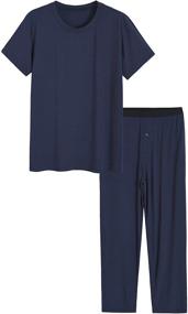 img 4 attached to 🌙 Comfortable and Stylish Latuza Bamboo Viscose Pajamas with Pockets