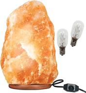 🔮 himalayan pink crystal salt lamp: authentic hand carved decor lighting for serene ambiance – large size, dimmable логотип