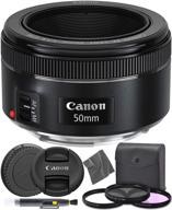 📷 canon ef 50mm f1.8 stm: (0570c002) nifty fifty ef 50mm f/1.8 stepper motor prime lens + aom pro starter kit - international version (1 year aom warranty) logo