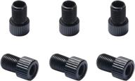 🚴 dymoece bicycle tire valve adapter: presta to schrader converter for bike valve logo