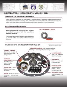 img 2 attached to 🔧 Оптимизированный комплект подшипников переднего дифференциала Dana 44 (ZBKD44) от USA Standard Gear