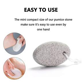 img 1 attached to 🛀 4 Piece Bath Set: Shower Back Scrubber, Feet Pumice Stone, Exfoliating Brush, Body Scrubber Sponge, Dry Brushing Silicone Bath Body Brush, Shower Loofah for Women