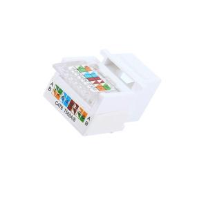 img 1 attached to 🔌 Высокопроизводительные 10 штук iGreely RJ45 кейстоун-разъем: без инструментов, покрыты золотом, CAT6/CAT5e, 10 ГБ Ethernet, совместим с патч-панелями/настенными плитами