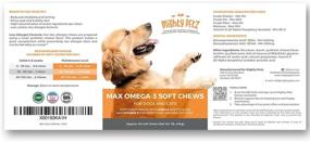 img 1 attached to 🐶 MAX Omega 3 Chews for Dogs – 54,000mg Jar. Allergy Support + Itchy Skin Relief + Shiny Coat + Hip Joint Supplement. High EPA & DHA + Vitamin E. Tasty Pet Treats with Fish Oil.