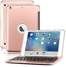 img 4 attached to 🌹 BoriYuan Bluetooth Wireless Keyboard Folio Flip Smart Cover for Apple iPad Mini 3/ Mini 2/ Mini 1 - Rose Gold