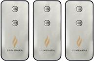 🕯️ luminara led flameless candle remote control set (3-pack) логотип