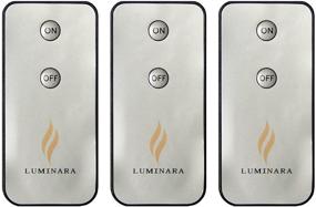 img 1 attached to 🕯️ Luminara LED Flameless Candle Remote Control Set (3-Pack)