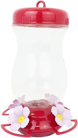 img 4 attached to Perky-Pet Pink 132TFP Top-Fill Glass Hummingbird Feeder – 24 oz: Vibrant & Convenient Solution for Attracting Hummingbirds