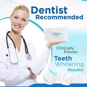 img 2 attached to MySmile Teeth Whitening Kit: Fast & Effective 10 Min Whitener with LED Light, 3 Non-Sensitive Gel & Tray to Remove Teeth Stains from Coffee, Drinks & Food