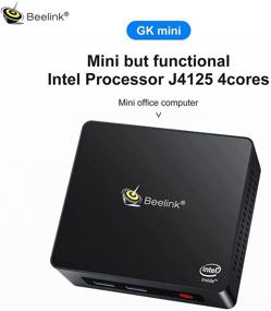img 3 attached to 💻 Beelink Mini PC GK Mini - Windows 10 Pro, Intel J4125, 8GB оперативной памяти DDR4, 256GB SSD, 4K Dual HDMI, поддержка расширения HDD, автоматическое включение питания.