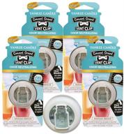 🌴 refreshing bahama breeze vent clip - pack of 4: enjoy a tropical scent in your car! logo