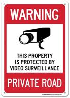 highly visible and weatherproof warning private road sign - ensuring safety on private roads logo