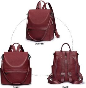 img 1 attached to S ZONE Anti Theft Convertible Backpack: Stylish Women's Handbags & Wallets