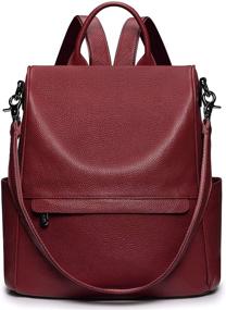 img 4 attached to S ZONE Anti Theft Convertible Backpack: Stylish Women's Handbags & Wallets