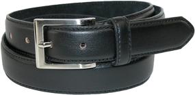 img 2 attached to CTM Leather Basic Silver Buckle Men's Accessories: Enhanced Belts for a Stylish Wardrobe