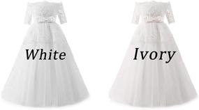 img 3 attached to Carat Elegant Flower Beading Communion Girls' Clothing in Dresses
