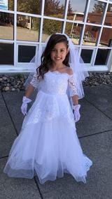 img 1 attached to Carat Elegant Flower Beading Communion Girls' Clothing in Dresses