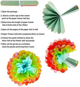 img 2 attached to MRNIU Tissue Paper Flowers Decorations