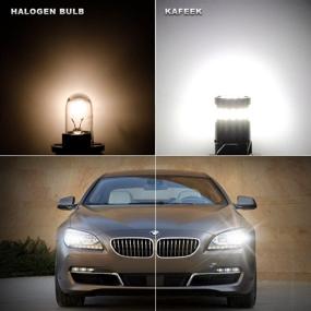 img 1 attached to KAFEEK 10x Canbus T10 Wedge 194 168 2825 W5W LED Bulbs – Error-Free Car License Plate Lights, Interior Dome Map Door Courtesy Lights – Xenon White