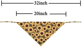 img 1 attached to 🐾 Stylish and Practical: KZHAREEN Reversible Triangle Dog Bandana for Pets