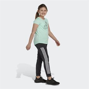 img 1 attached to Активная хлопковая футболка с рукавом для девочек от Adidas - коллекция одежды для девочек