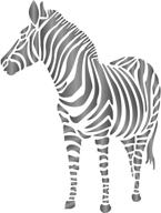 🦓 zebra stencil, 4.5 x 6 inch (s) - authentic african animal stencils for painting logo