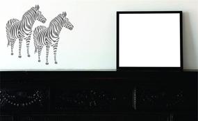 img 1 attached to 🦓 Zebra Stencil, 4.5 x 6 inch (S) - Authentic African Animal Stencils for Painting