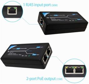 img 2 attached to 🔌 Revotech POE5003: 2 Port POE Extender & Repeater - Extend POE+ Over 100 Meters